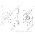 Ventilador do radiador para OPEL COMBO CORSA TIGRA